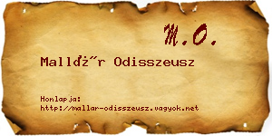 Mallár Odisszeusz névjegykártya